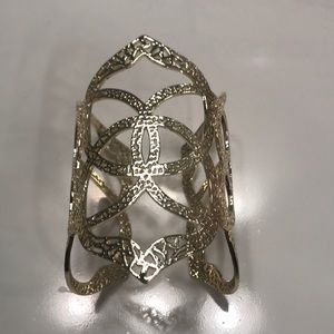 Kendra Scott Roni Filigree Gold Cuff Bracelet